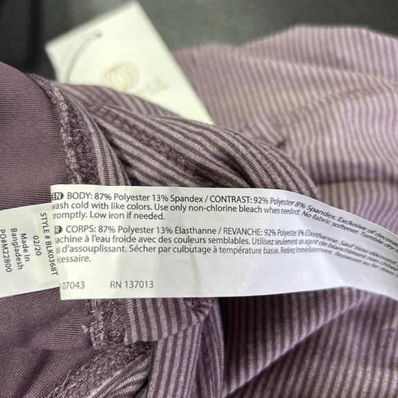 Balance Collection Skort, boxer lined,hip pockets, drawstring tie waist,lavendar - Picture 8 of 8